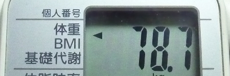 ̏d78.7kg